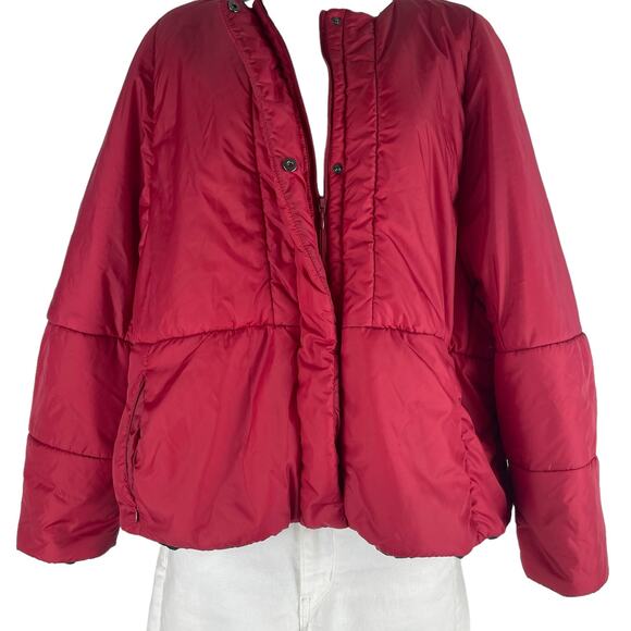 I'M ISOLA Marras Red Full Zip Puffer Jacket Red Size 40/ US 4 - Picture 4 of 9